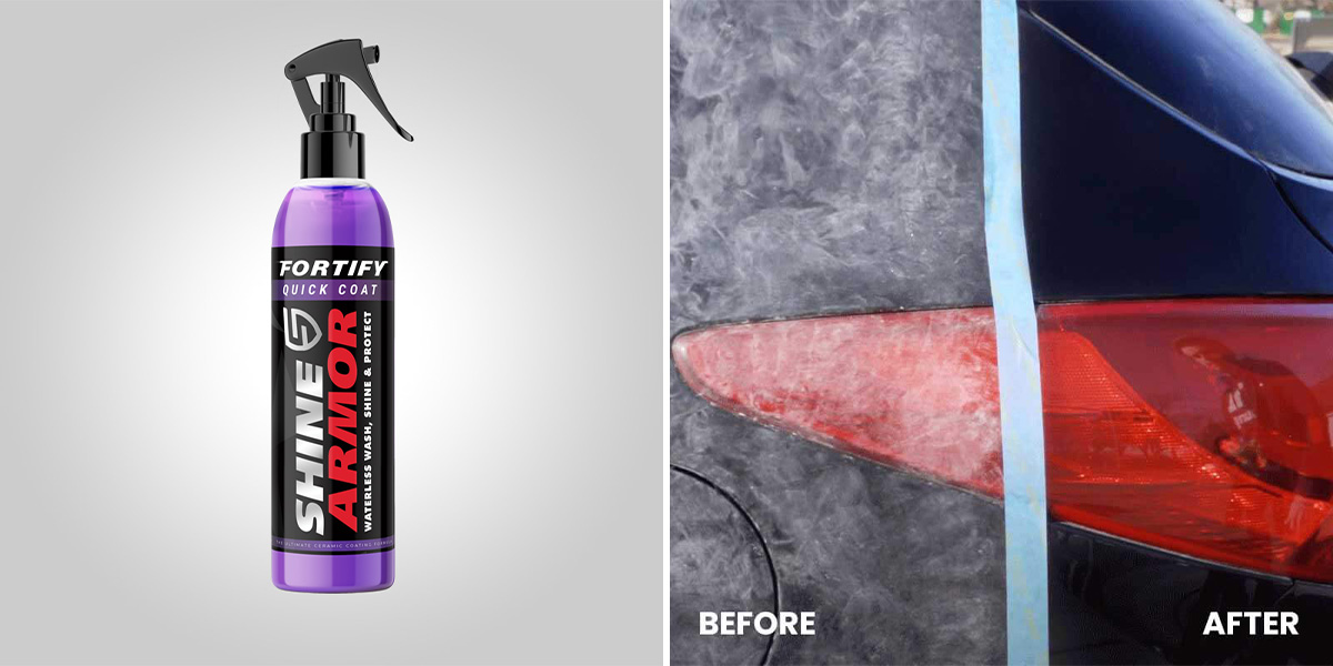 Fortify Quick Clean: Give your car that showroom shine with this WATERLESS detailer that cleans & protects in one application