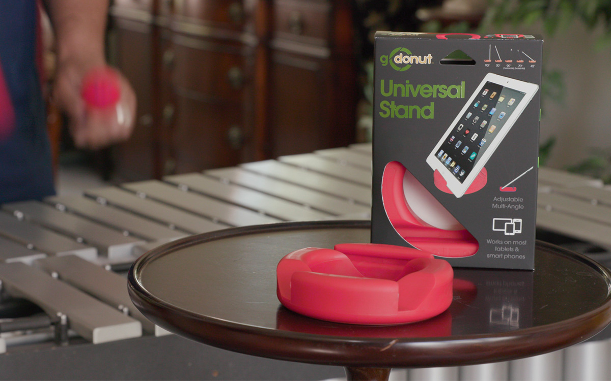 GoDonut: Use your devices HANDS-FREE with this universally compatible stand (great for phones, tablets, and e-readers)