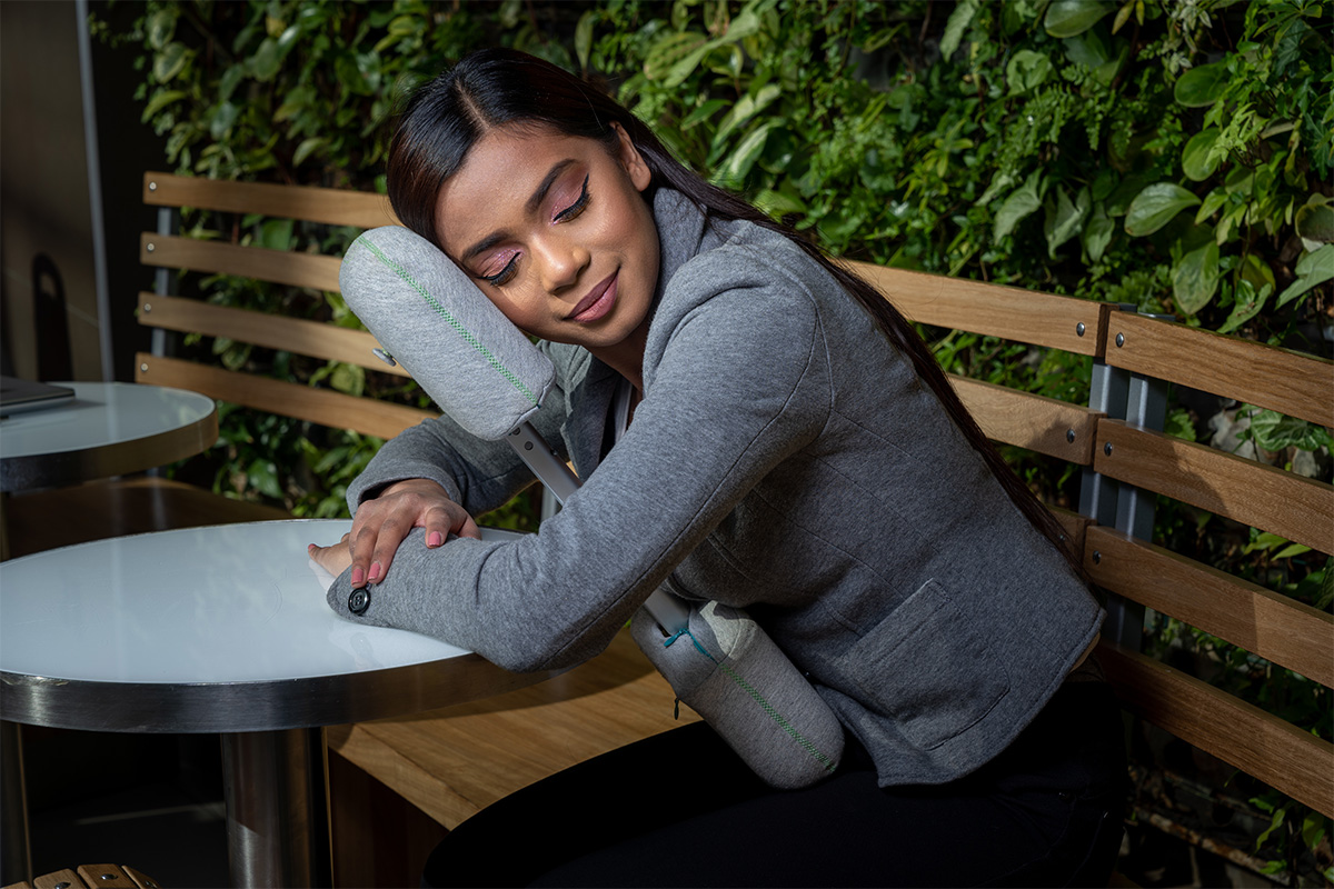 napEazy: The on-the-go travel pillow with super soft memory foam and multi-posture support (perfect for sleeping in cars & planes)