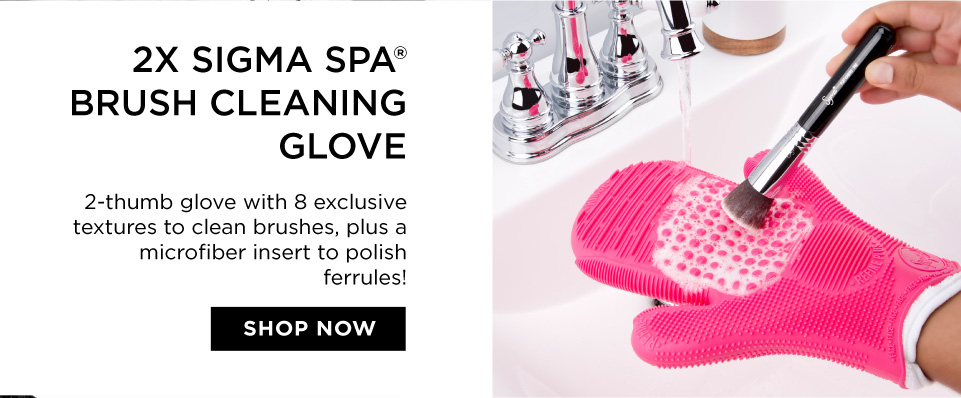 2X SIGMA SPA® BRUSH CLEANING GLOVE