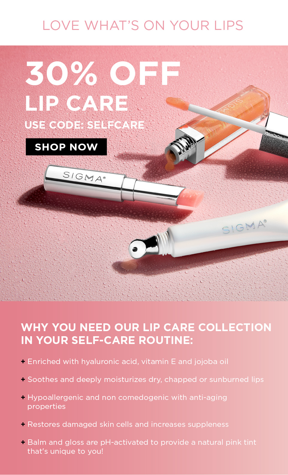 30% Off Lip Care