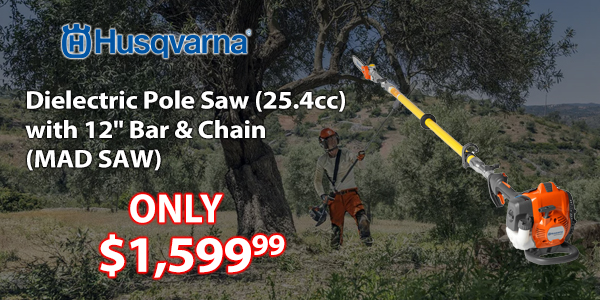 Husqvarna 525DEPS (25.4cc) Dielectric Pole Saw with 12" Bar & Chain (MAD SAW), Only $1,599.99