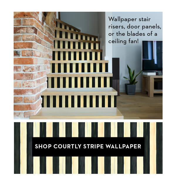 SHOP COURTLY STRIPE WALLPAPER