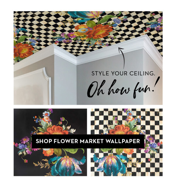 SHOP FLOWER MARKET WALLPAPER