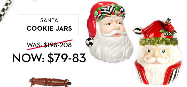 SANTA COOKIE JARS