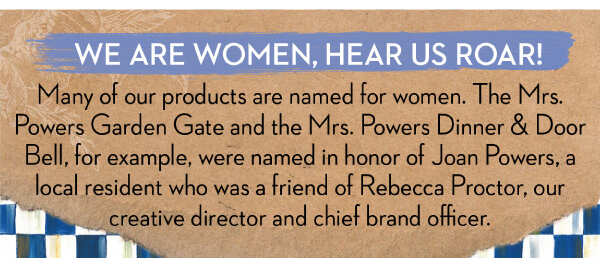 WE ARE WOMEN, HEAR US ROAR!