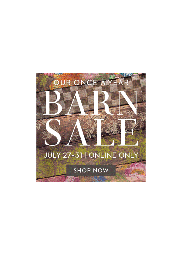 OUR ONCE-A-YEAR BARN SALE