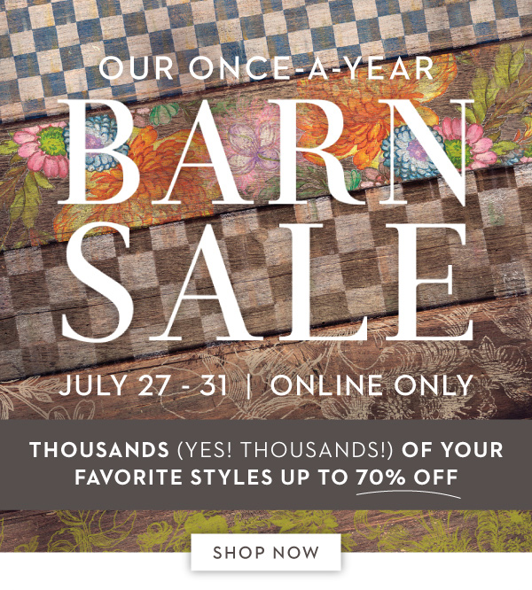 OUR ONCE-A-YEAR BARN SALE