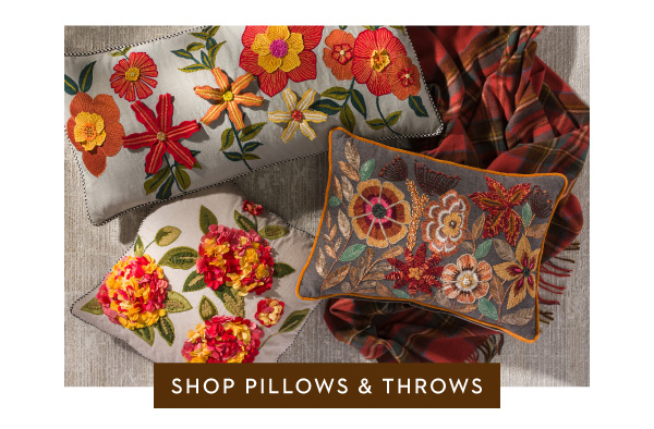 SHOP PILLOWS & THROWS