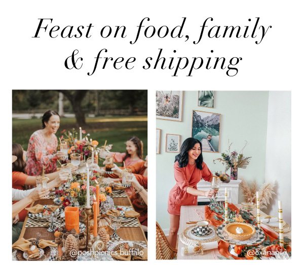 FEAST ON FOOD, FAMILY & FREE SHIPPING