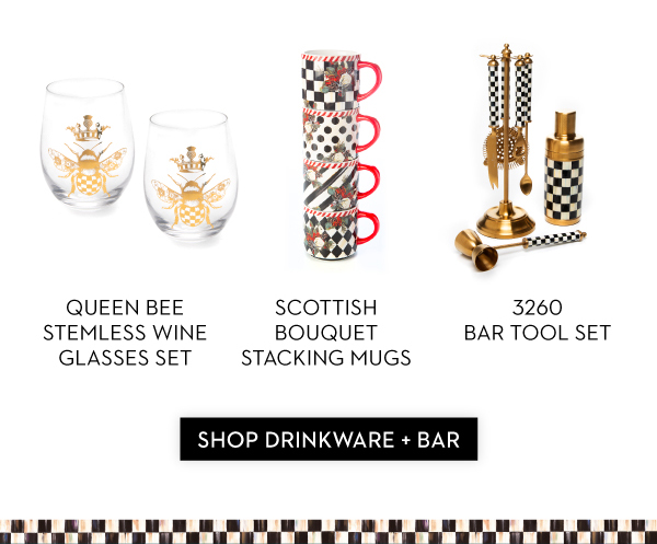 SHOP DRINKWARE + BAR