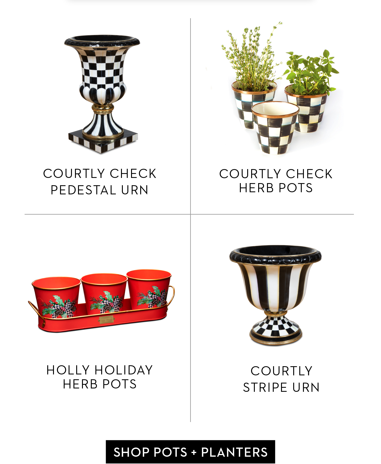 SHOP POTS + PLANTERS