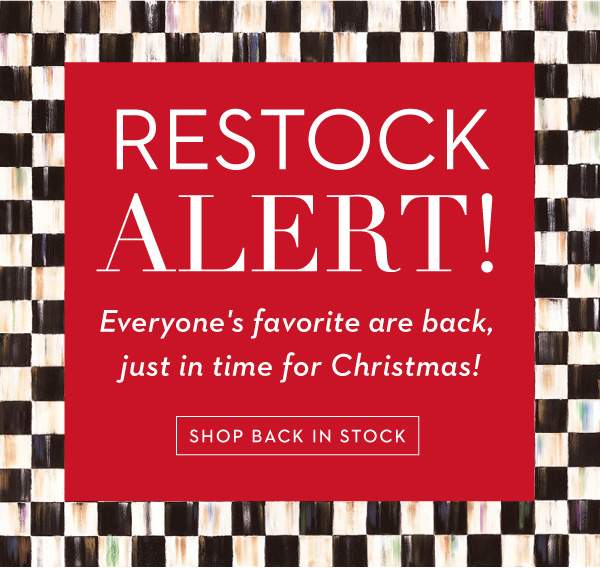 RESTOCK ALERT | SHOP BACK IN STOCK