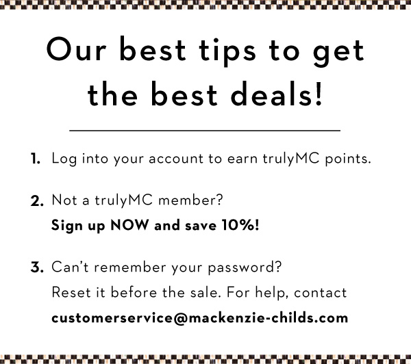 OUR BEST TIPS TO GET THE BEST DEALS!