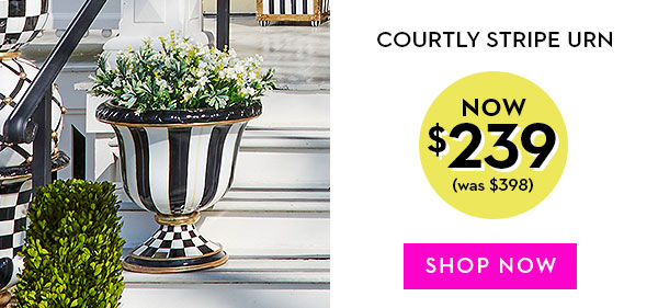 COURTLY STRIPE URN | SHOP NOW