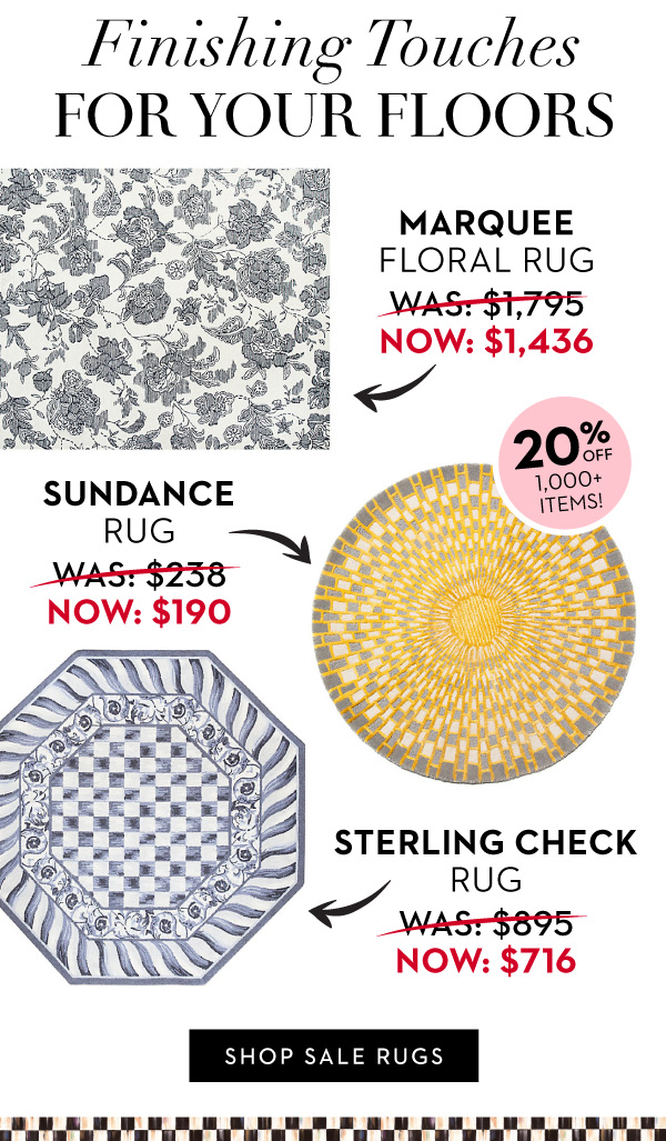 FINISHING TOUCHES FOR YOUR FLOORS | SHOP SALE RUGS