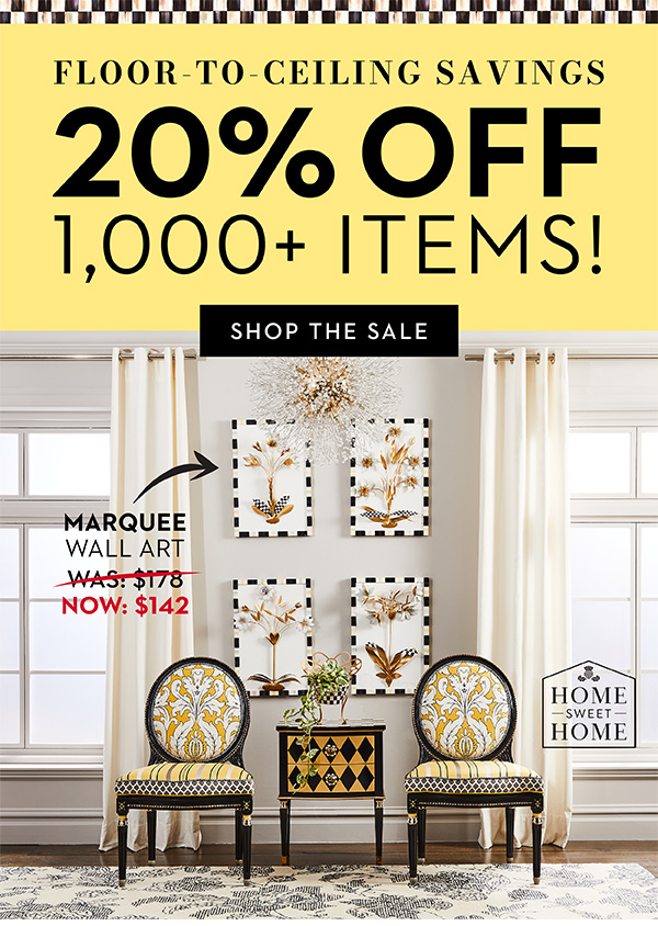 20% OFF 1,000+ ITEMS! | SHOP THE SALE