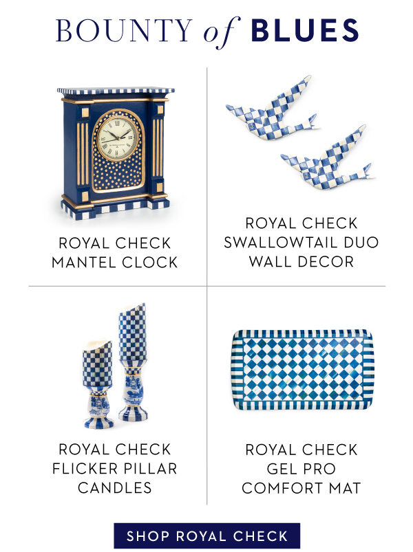 BOUNTY OF BLUES | SHOP ROYAL CHECK