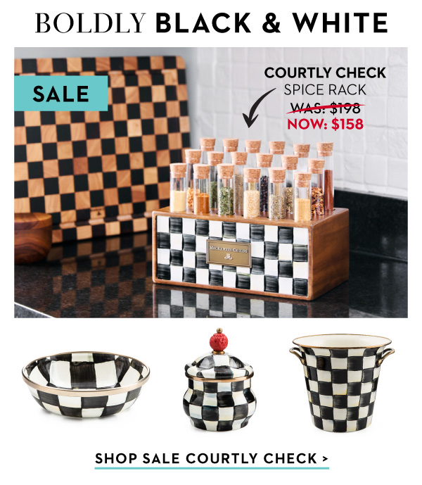 BOLDLY BLACK & WHITE | SHOP SALE COURTLY CHECK