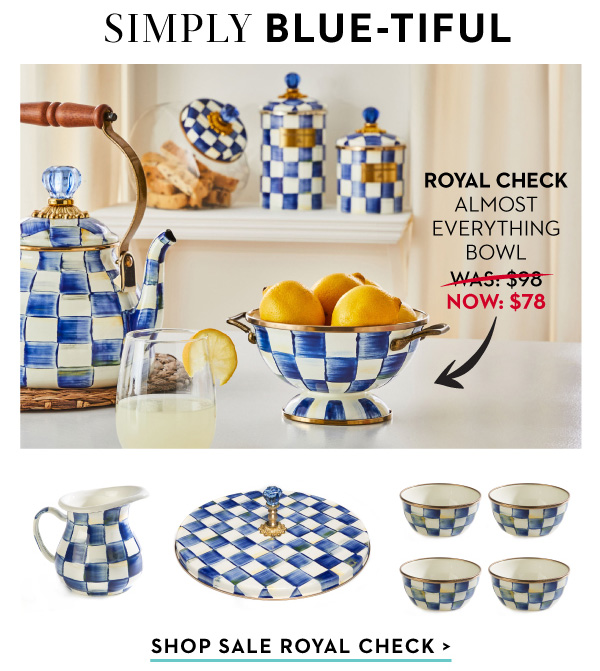 SIMPLY BLUE-TIFUL | SHOP SALE ROYAL CHECK