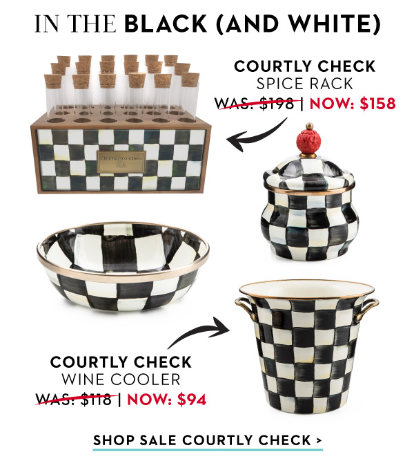 IN THE BLACK (AND WHITE) | SHOP SALE COURTLY CHECK