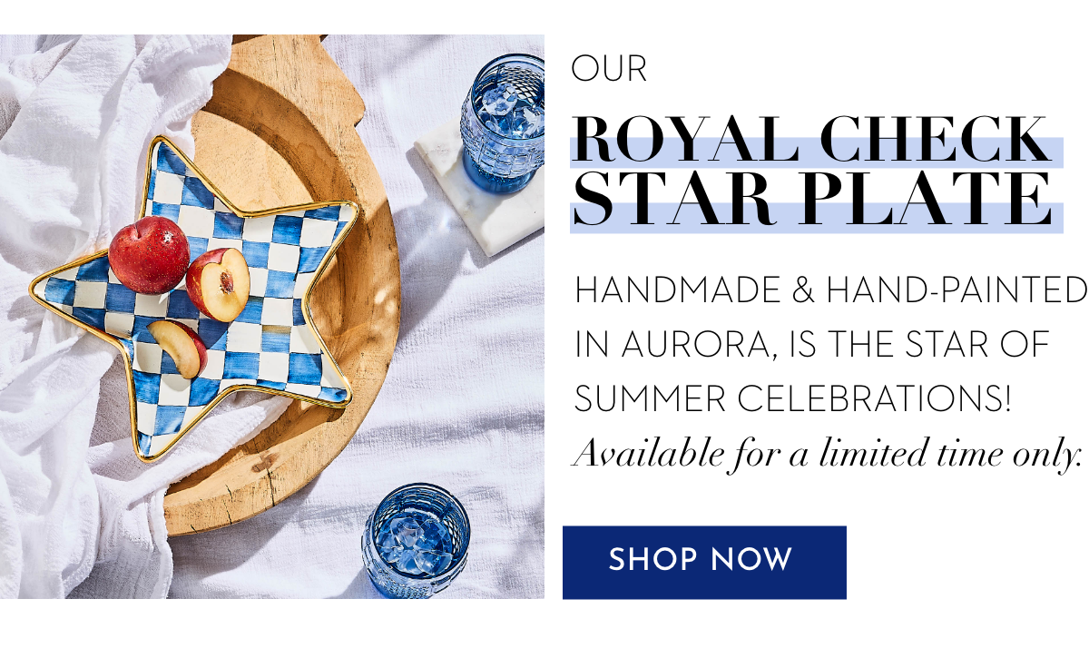 ROYAL CHECK STAR PLATE | SHOP NOW