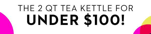 THE 2 QT TEA KETTLE FOR UNDER $100!