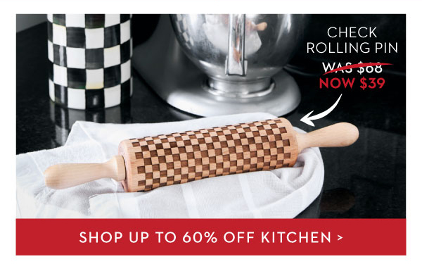 MacKenzie-Childs Check Rolling Pin