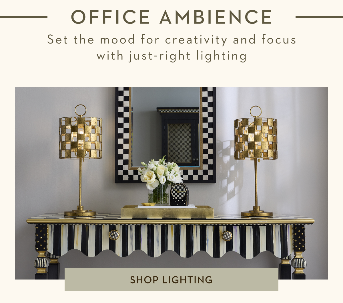 OFFICE AMBIANCE | SHOP LIGHTING