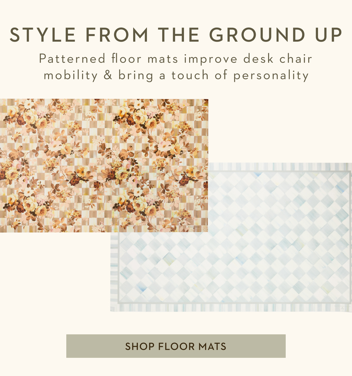 STYLE FROM THE GROUND UP | SHOP FLOOR MATS