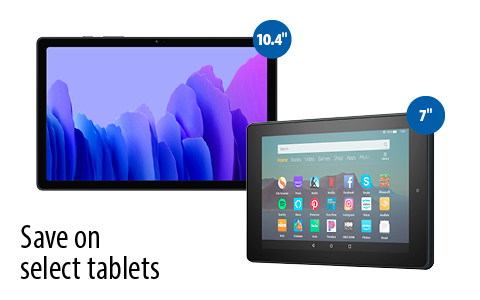 Save on select tablets