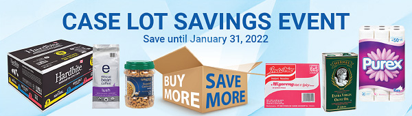 case lot savings event