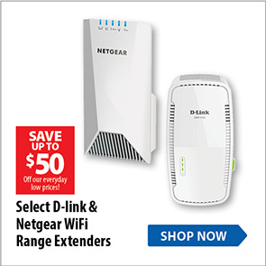 Select D-link & Netgear Extenders