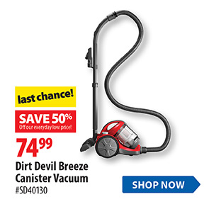 Dirt Devil Breeze Canister Vacuum