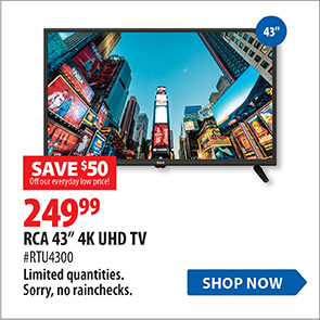 RCA 43inch 4K UHD TV