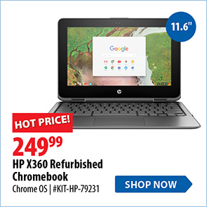 HP X360 Refurbished Chromebook