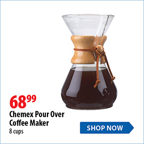 Chemex pour over coffee maker