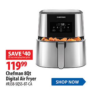 Chefman 8Qt digital air fryer