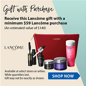 Lancome gift with purchase.