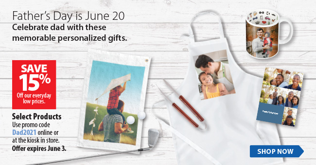 Father's Day is June 20. Celebrate dad with these memorable personalized gifts.
