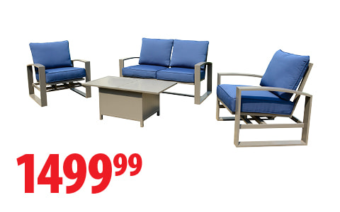 4-Piece Una Patio Set