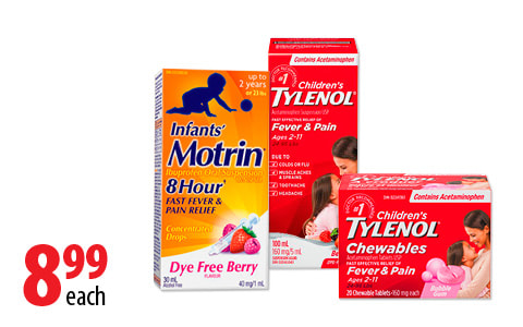 Motrin or Tylenol Children’s