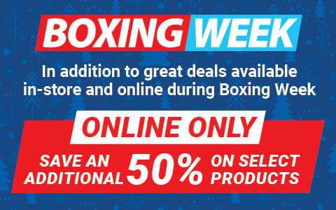 Boxing Week save and additional 50% on select products