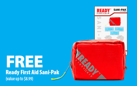 FREE Ready First Aid Sani-Pak