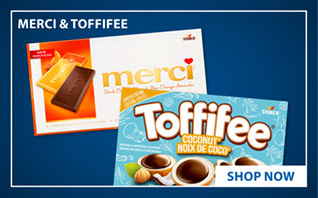 Merci and Toffifee Chocolate