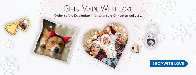 Gifts Made With Love. Order before December 14 to ensure Christmas delivery.