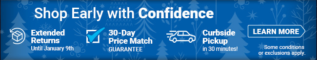 Shop Early with Confidence