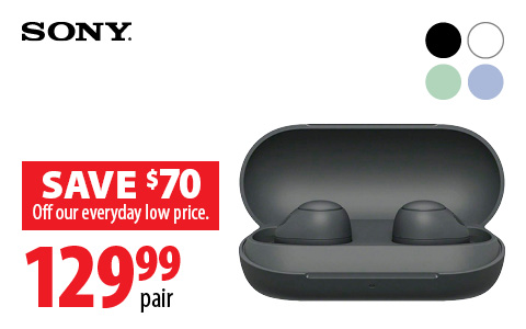 Sony Earbuds - Save $70. $129.99