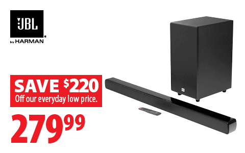 JBL Cinema SB190 - Save $220 off our everyday low price. $279.99