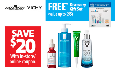 FREE Discovery Essentials Gift Set. Plus save $20 with in-store/online coupon.